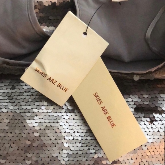 NWT Skies Are Blue gold sequin top - Picture 8 of 9